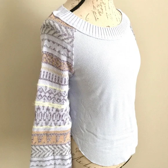 Free People Sweater Fairground Thermal Top NWT - Picture 4 of 7